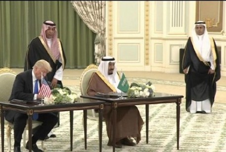 الملك السعودي والرئيس الأمريكي