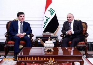 عبد المهدي يستقبل بارزاني