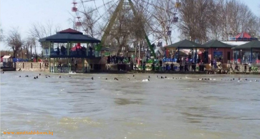 غرق عبارة الجزيرة السياحية في الموصل