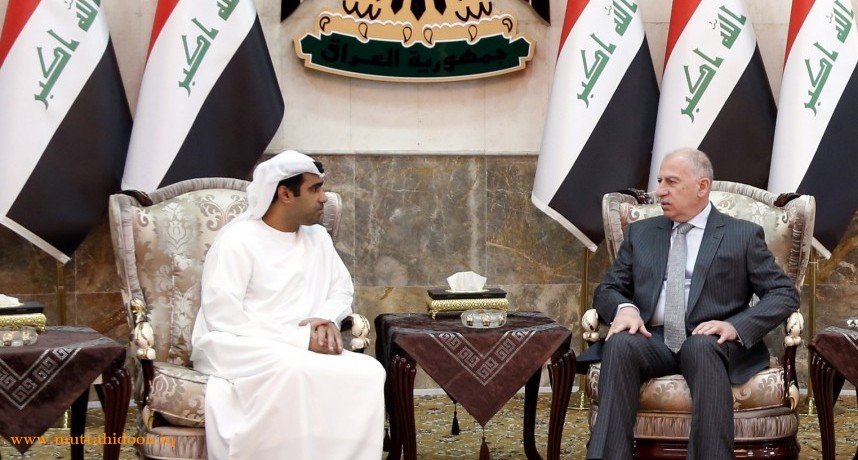 أسامة عبد العزيز النجيفي يستقبل محمد الباهي القائم باعمال سفارة الامارات
