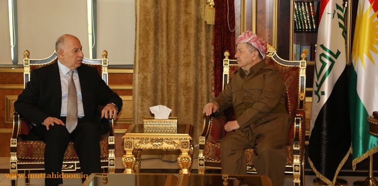 السيد أسامة النجيفي رئيس تحالف القرار العراقي يزور الرئيس بارزاني