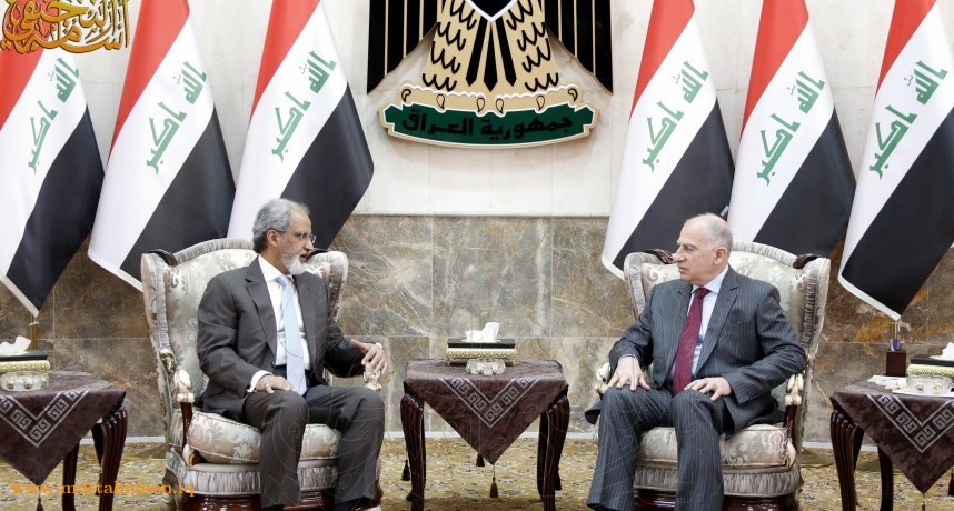 السيد أسامة عبد العزيز النجيفي يستقبل السيد غسان الزواوي سفير دولة الكويت في العراق
