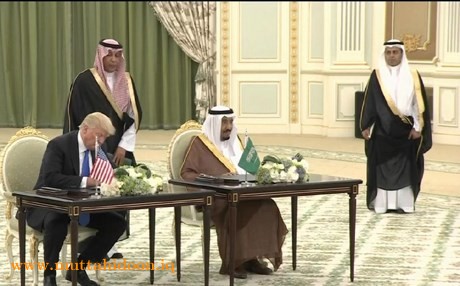 الملك السعودي والرئيس الأمريكي